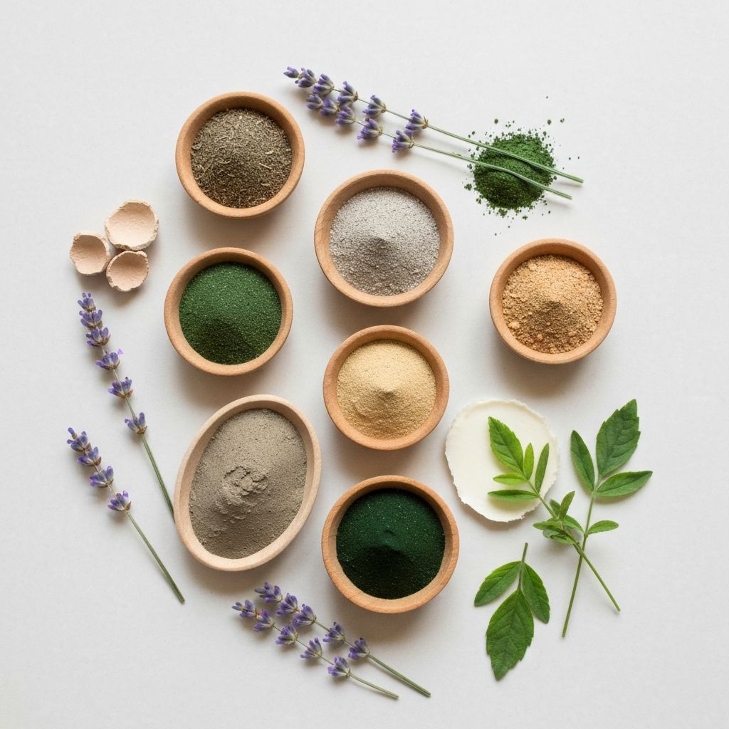 Natural skincare ingredients and botanicals